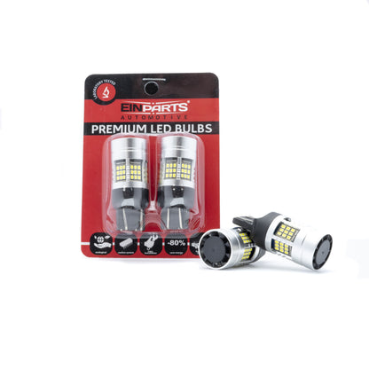 LED-lampa för bil – W2,1x9,5d1/5W – W3x16q – 6000K – 54 LED – SMD 2016 – 2-pack