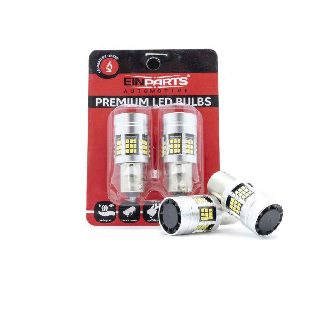 LED-lampa för bil – P21W – BA15S – 6000K – 54 LED – SMD 2016 – 2-pack