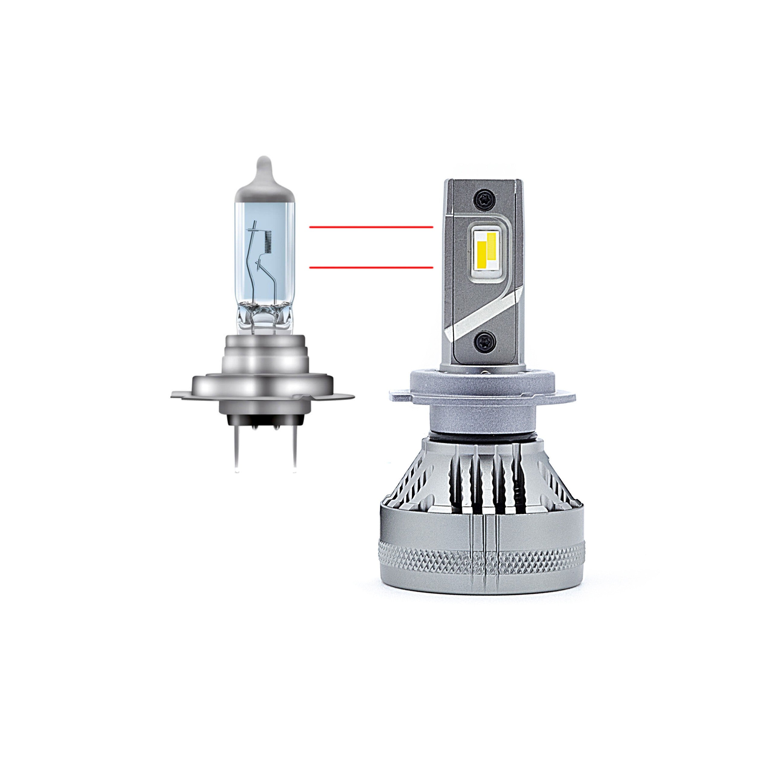 LED-konverteringssats – H7 – 3000K - 6500K (AI-styrning) – 9V - 16V – PG18.5D-1