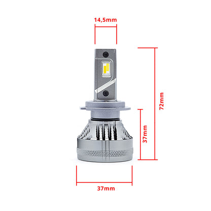 LED-konverteringssats – H7 – 3000K - 6500K (AI-styrning) – 9V - 16V – PG18.5D-1