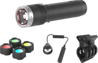 LEDLENSER MT10 COMBO Sort – produktbillede forfra | LED LINSER