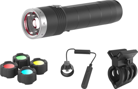 LEDLENSER MT10 COMBO Sort – produktbillede forfra | LED LINSER