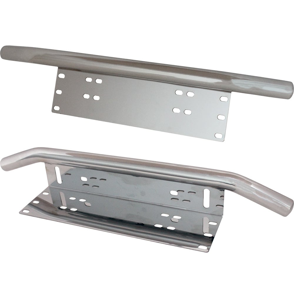 Skylthållare Compact Chrome – närbild detaljer | Xenonkungen