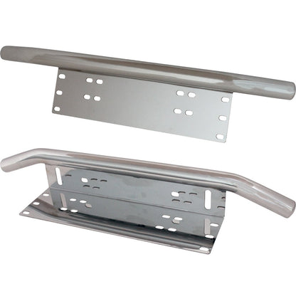 Skylthållare Compact Chrome – närbild detaljer | Xenonkungen