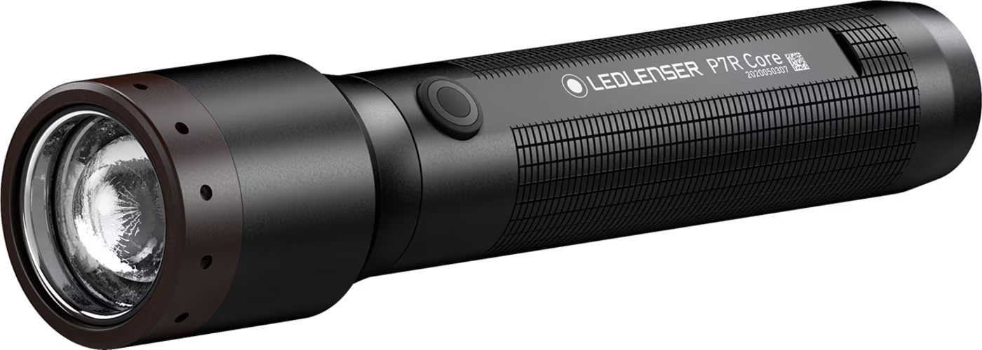 LEDLENSER P7R CORE Black ONE – produktbillede forfra | LED LINSER