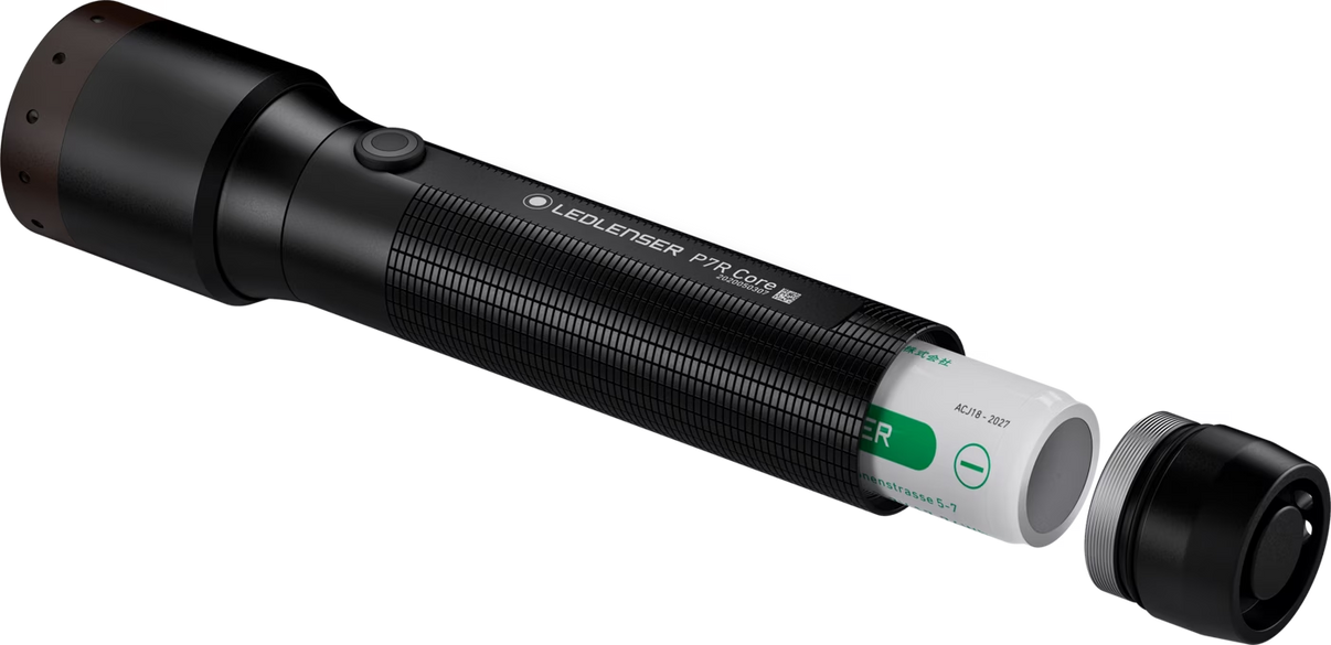 LED LENSER P7R CORE Black ONE – nærbillede detaljer | LED LINSER