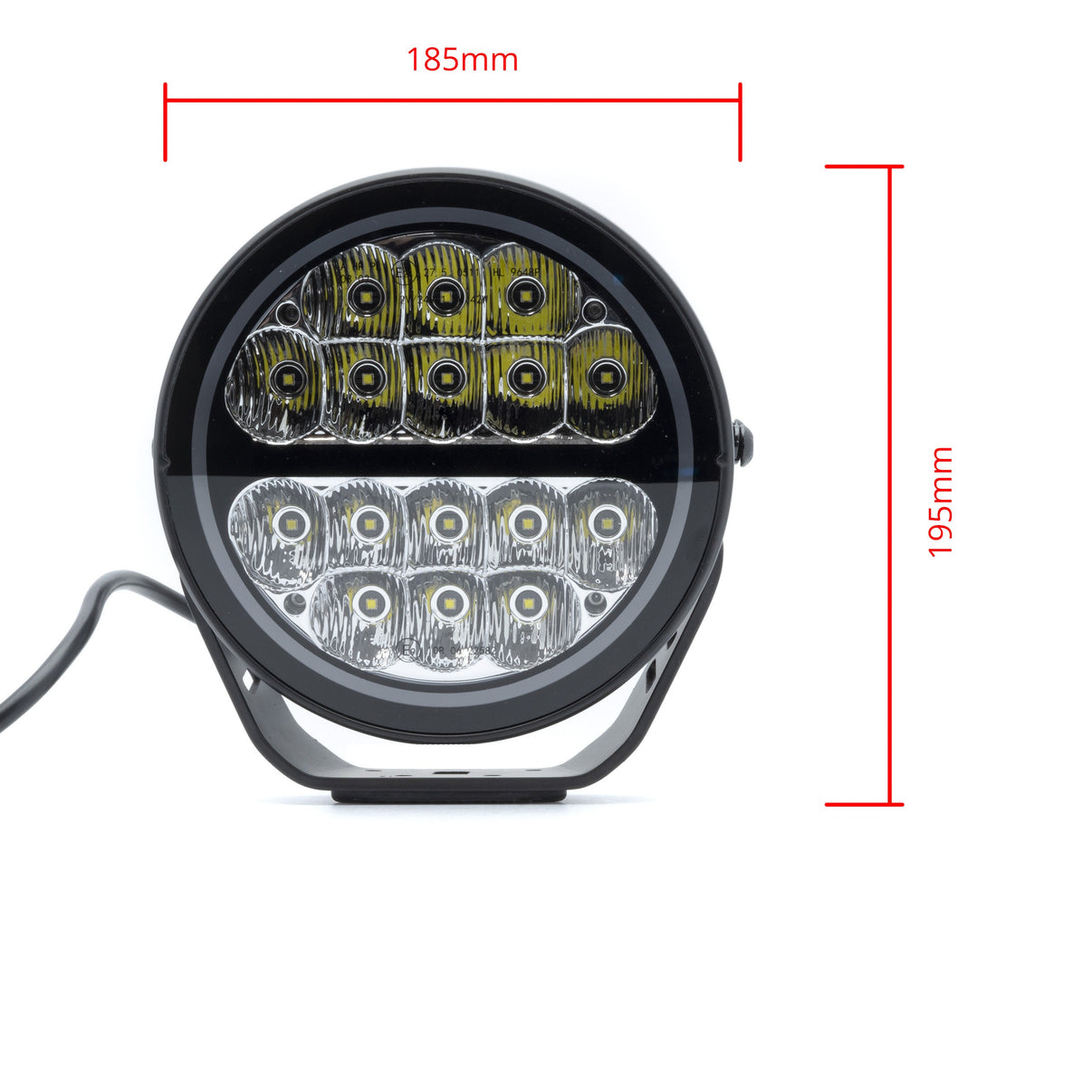 LED-extralampa – 80 W – 6000K – 16 LED – 9600 LM – 195 mm