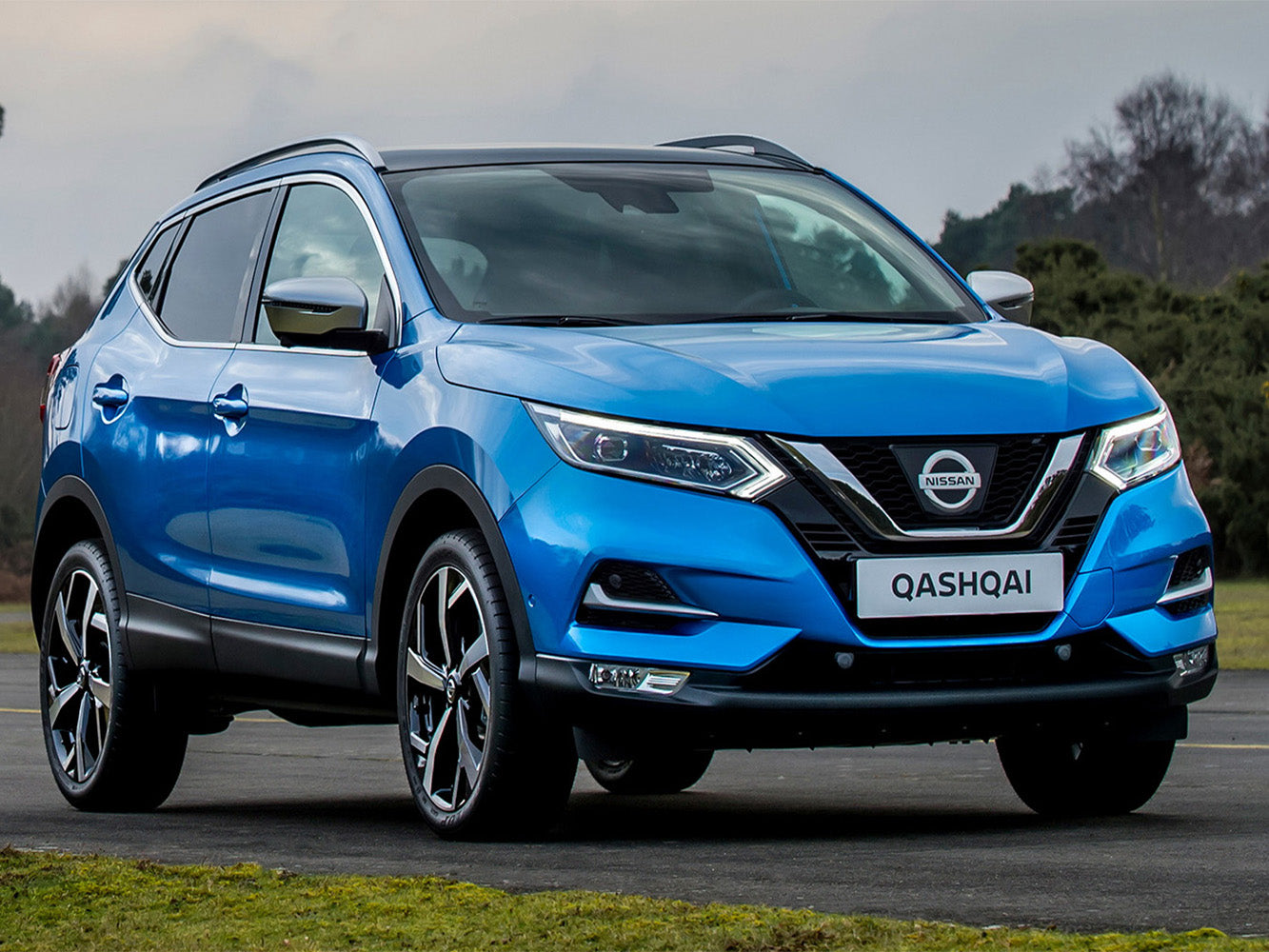 Lastskydd Nissan Qashqai II crossover facelift 2017–2021 – Svart – detaljbild 3