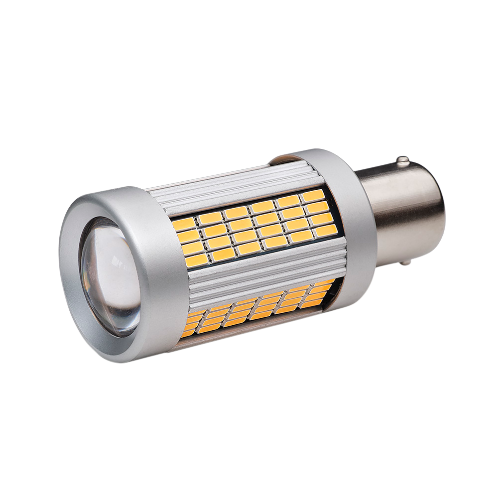 produktbillede fra forsiden viser BA15S – 1156 Signal Amber – Xenon King