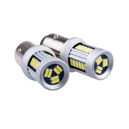 LED-lampa för bil – P21/5W – BAY15d – 6000K – 30 LED – SMD 4014 – 2-pack
