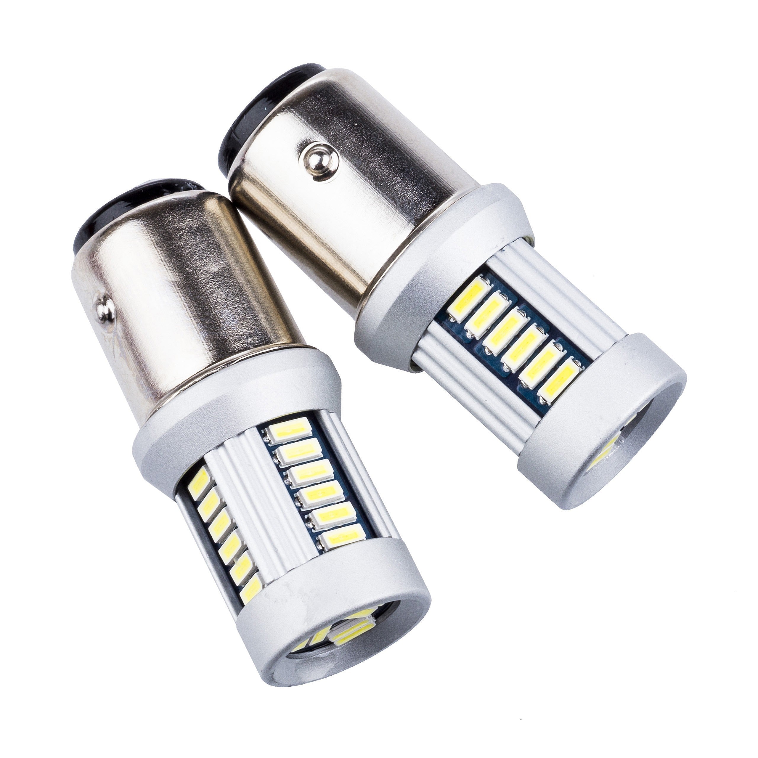 LED-lampa för bil – P21/5W – BAY15d – 6000K – 30 LED – SMD 4014 – 2-pack
