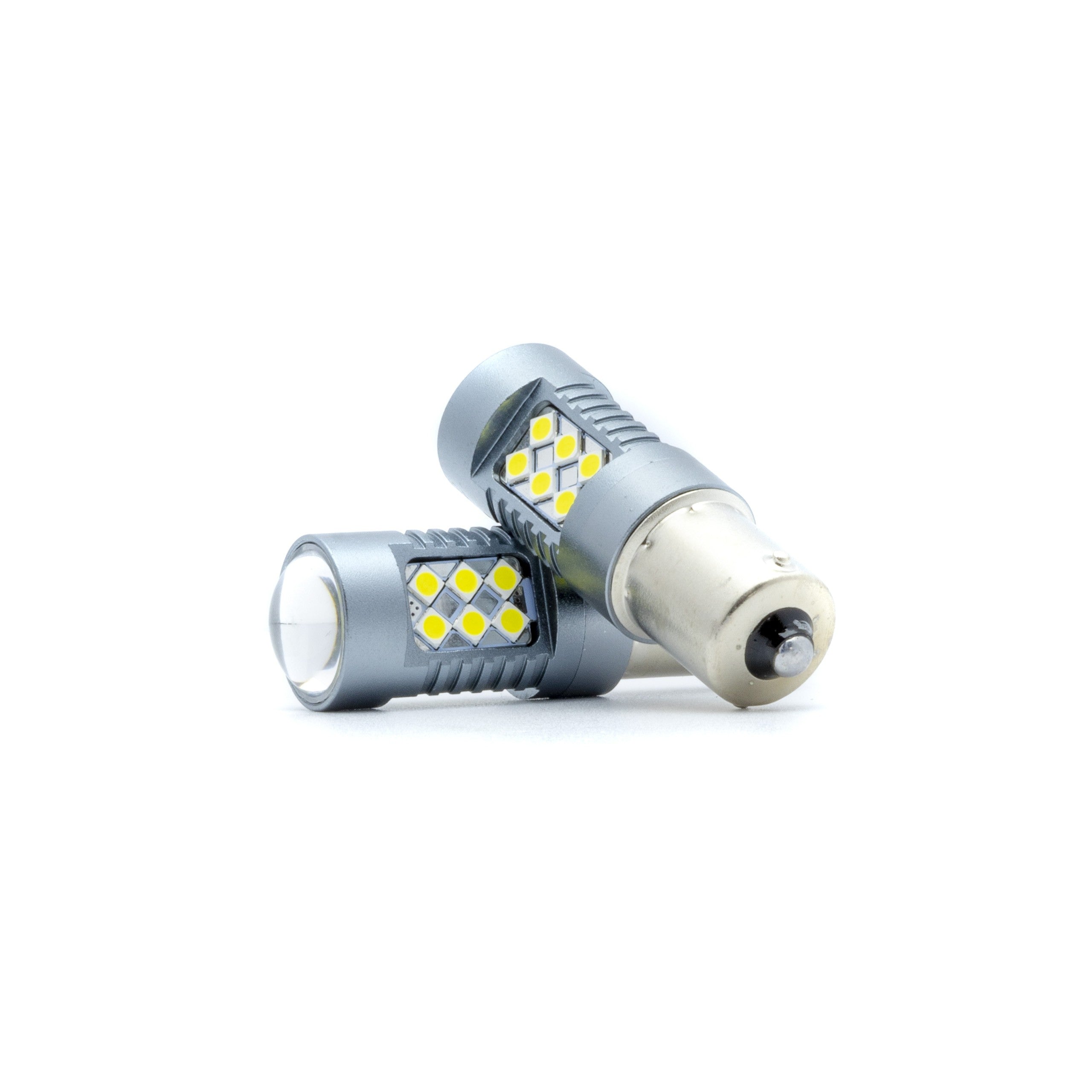 LED-lampa för bil – P21W – BA15S – 6000K – 24 LED – SMD 3030 – 2-pack