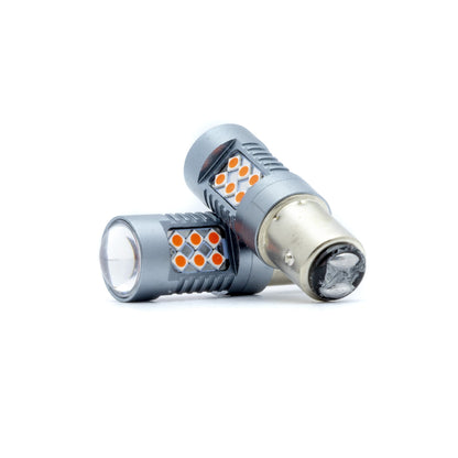LED-lampa för bil – P21/5W – BAY15d – 1000–1500K (Röd) – 24 LED – SMD 3030