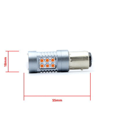LED-lampa för bil – P21/5W – BAY15d – 1000–1500K (Röd) – 24 LED – SMD 3030