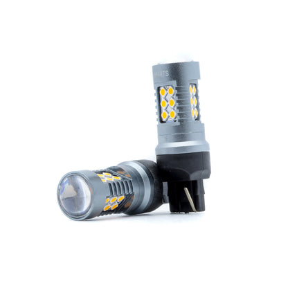 LED-lampa för bil – W21W – W3X16D – 1700–1800K (Orange) – 24 LED – SMD 3030