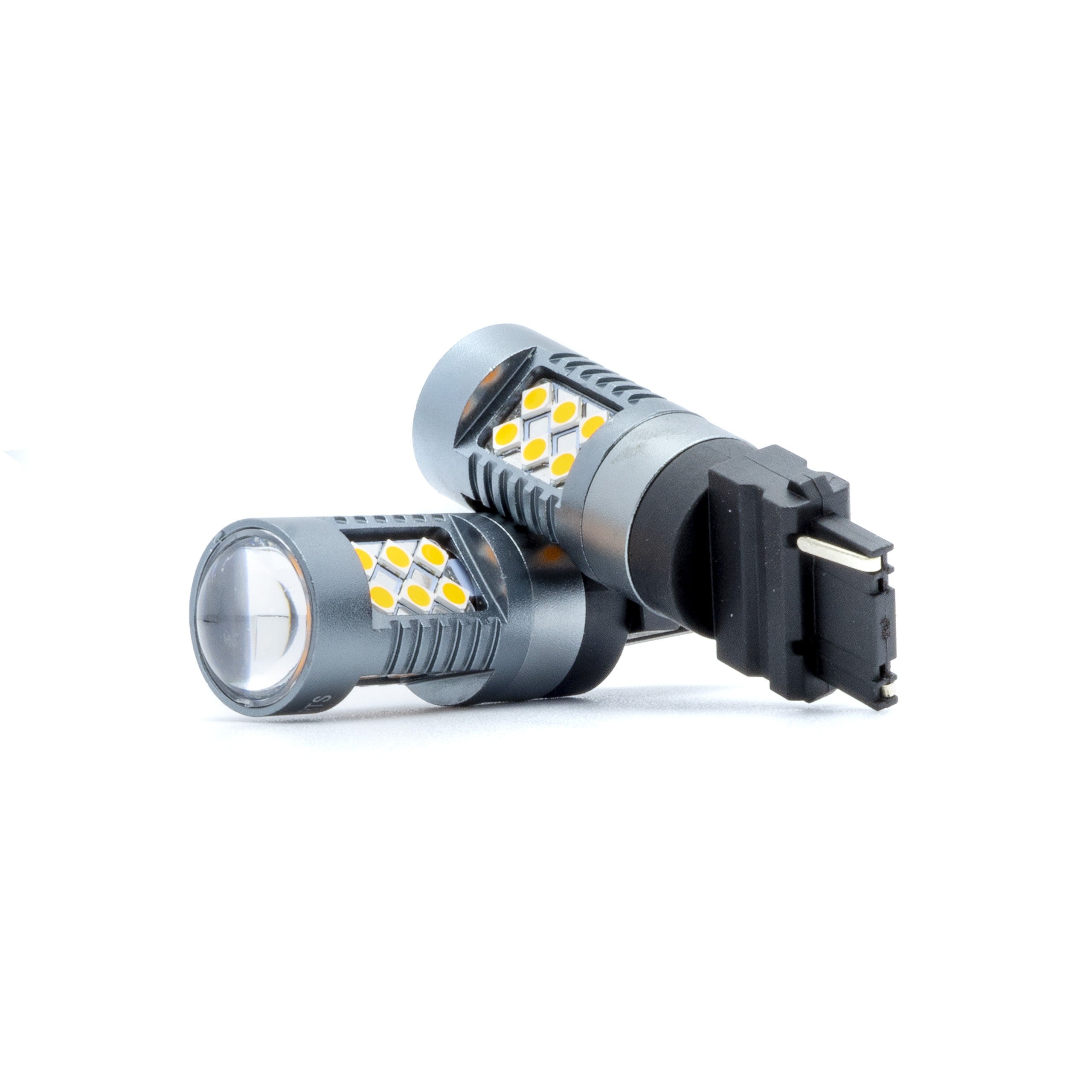 LED-lampa för bil – P27W – W2,1x9,5d,5x16q – 1700–1800K (Orange) – 24 LED