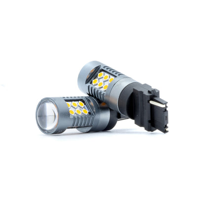 LED-lampa för bil – P27W – W2,1x9,5d,5x16q – 1700–1800K (Orange) – 24 LED