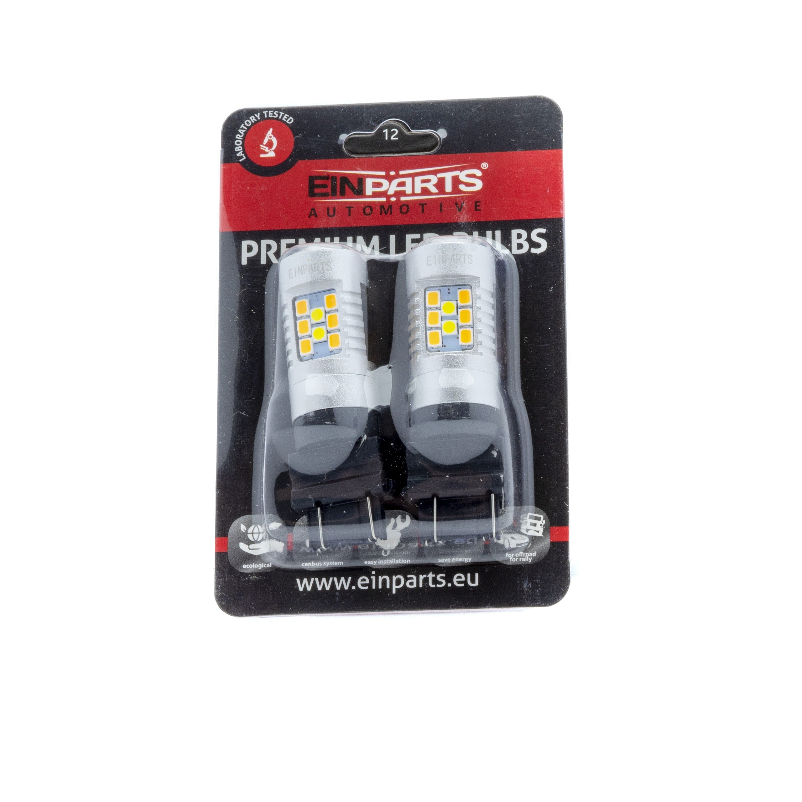 LED-lampa för bil – P27/7W – W2,5x16q – 1700–1800K/ 6000K – 28 LED – SMD 3030