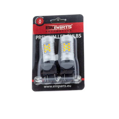 LED-lampa för bil – P27/7W – W2,5x16q – 1700–1800K/ 6000K – 28 LED – SMD 3030
