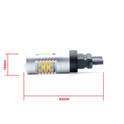 LED-lampa för bil – P27/7W – W2,5x16q – 1700–1800K/ 6000K – 28 LED – SMD 3030