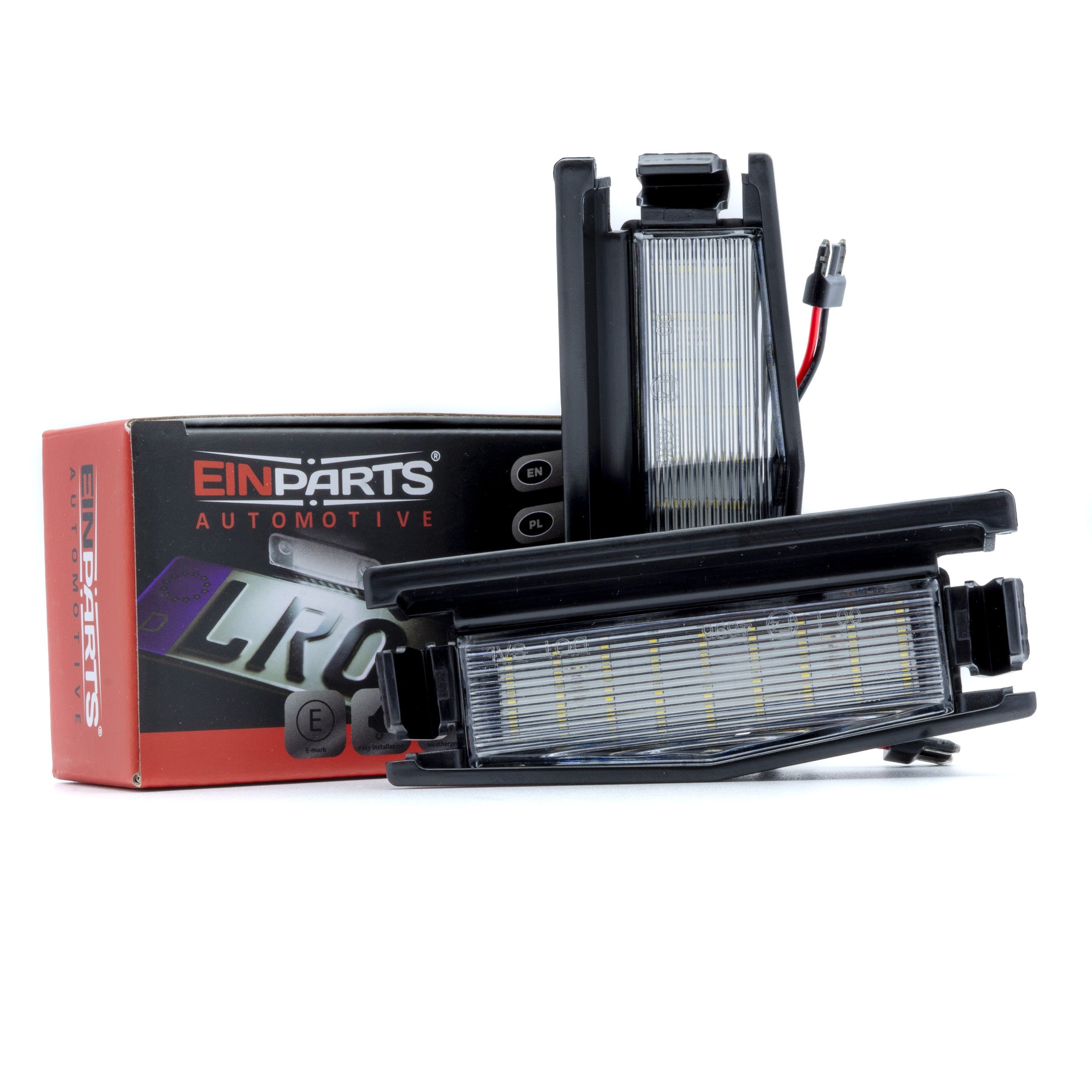LED-skyltbelysning Mazda 2/Mx-5 – 43 × 42 mm