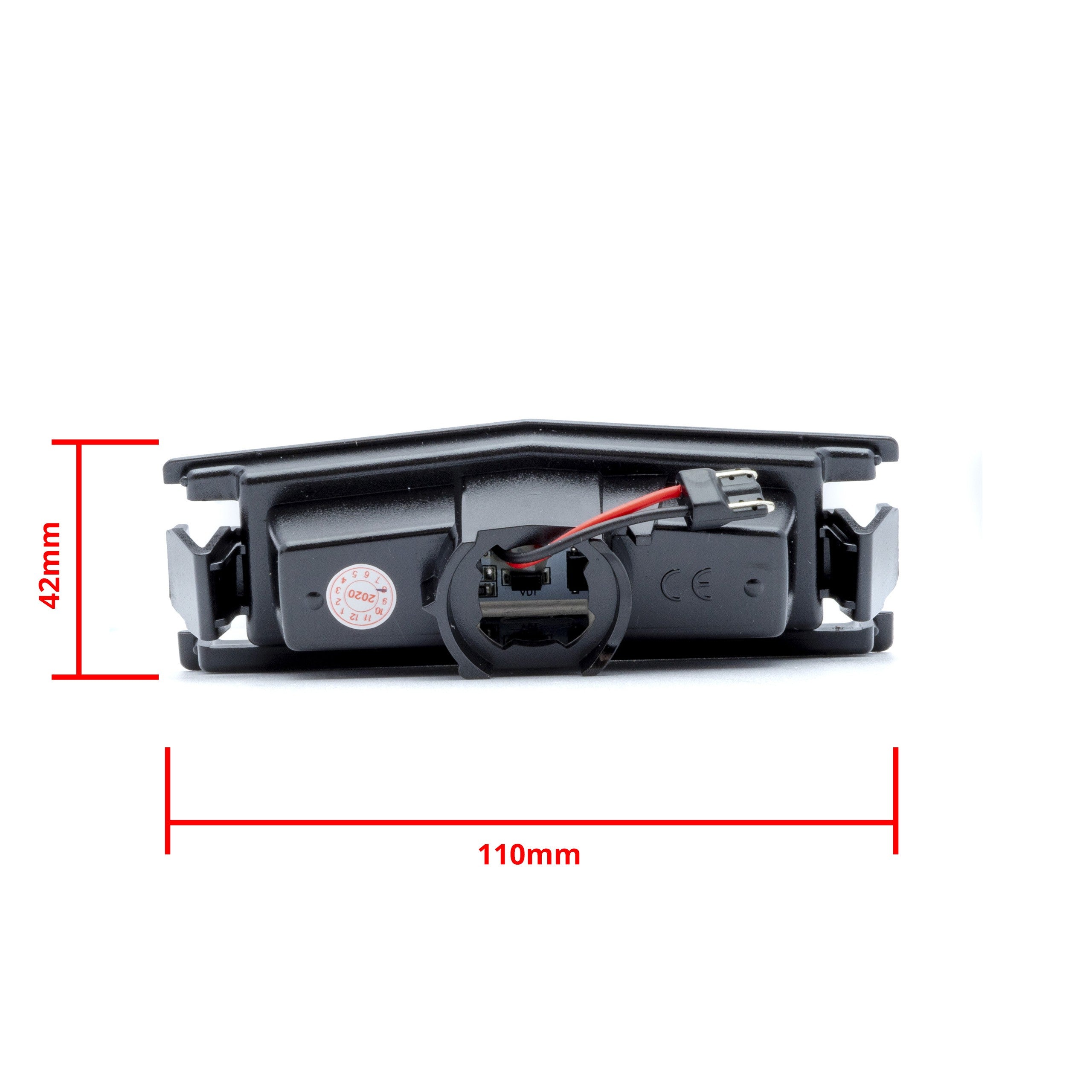 LED-skyltbelysning Mazda 2/Mx-5 – 42 × 42 mm