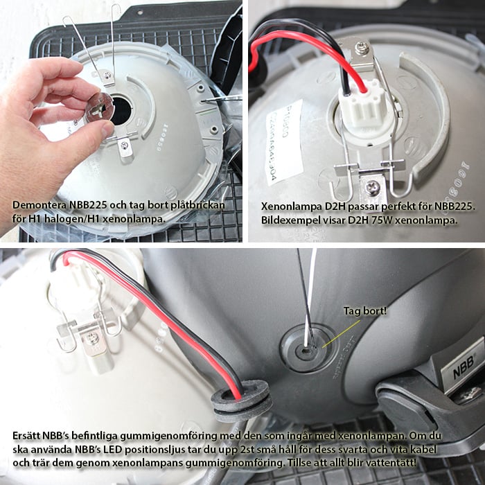 D2H Xenonlampa 50 – 70W Speedstart – Extraljus – produktvy från sidan | NBB