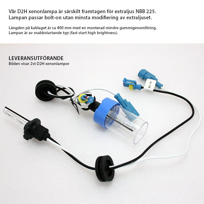 D2H Xenonlampa 50 – 70W Speedstart – Extraljus – närbild detaljer | NBB
