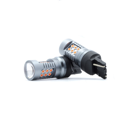 LED-lampa för bil – W21W – W3X16D – 1000–1500K (Röd) – 24 LED – SMD 3030