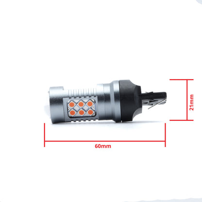 LED-lampa för bil – W21W – W3X16D – 1000–1500K (Röd) – 24 LED – SMD 3030