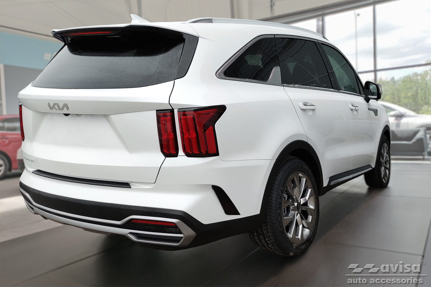 Lastskydd Black Mat Kia Sorento IV suv 2020–2024 – Mattsvart – detaljbild 2