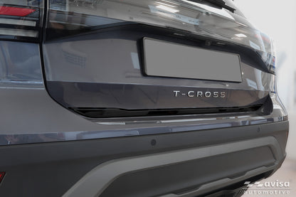 Bakluckelist Volkswagen T-Cross 2018–2024, facelift 2024+ – Spegelblank svart – detaljbild 3