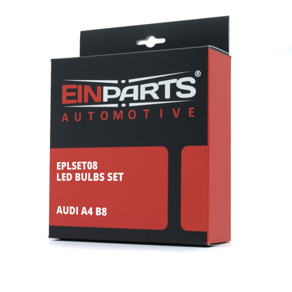 LED-interiörbelysning Audi A4 B8 – 6000K – 20-pack