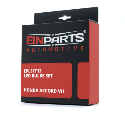 LED-interiörbelysning Honda Accord VII – 6000K – 12-pack