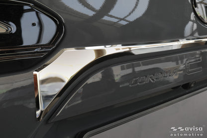 Bakluckelist Toyota Corolla Cross (XG1TJ) 2022–2025, facelift 2025+ – Spegelpolerat silver – detaljbild 3