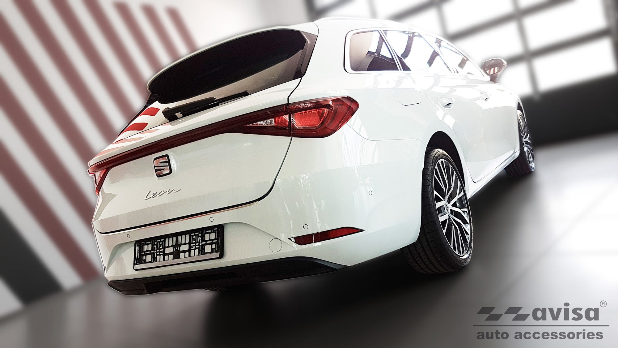 Lastskydd Seat Cupra Leon Sportstourer (KL) 2021– 2024 facelift 2024+ m.fl. – Svart – detaljbild 2