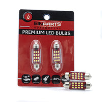 LED-lampa för bil – C5W – SV8.5–8 – 6000K – 12 LED – SMD 2016 – 2-pack