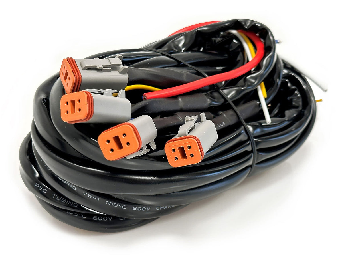 sidovy som visar profil och design av Extraljuspaket OZZ XR2 P7 Black X4 – OZZ