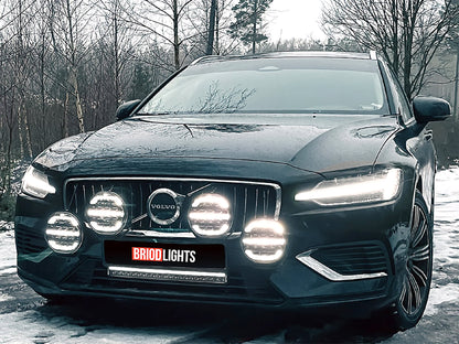 närbild på detaljer och material av Extraljuspaket OZZ XR2 P9 Black X4 – OZZ