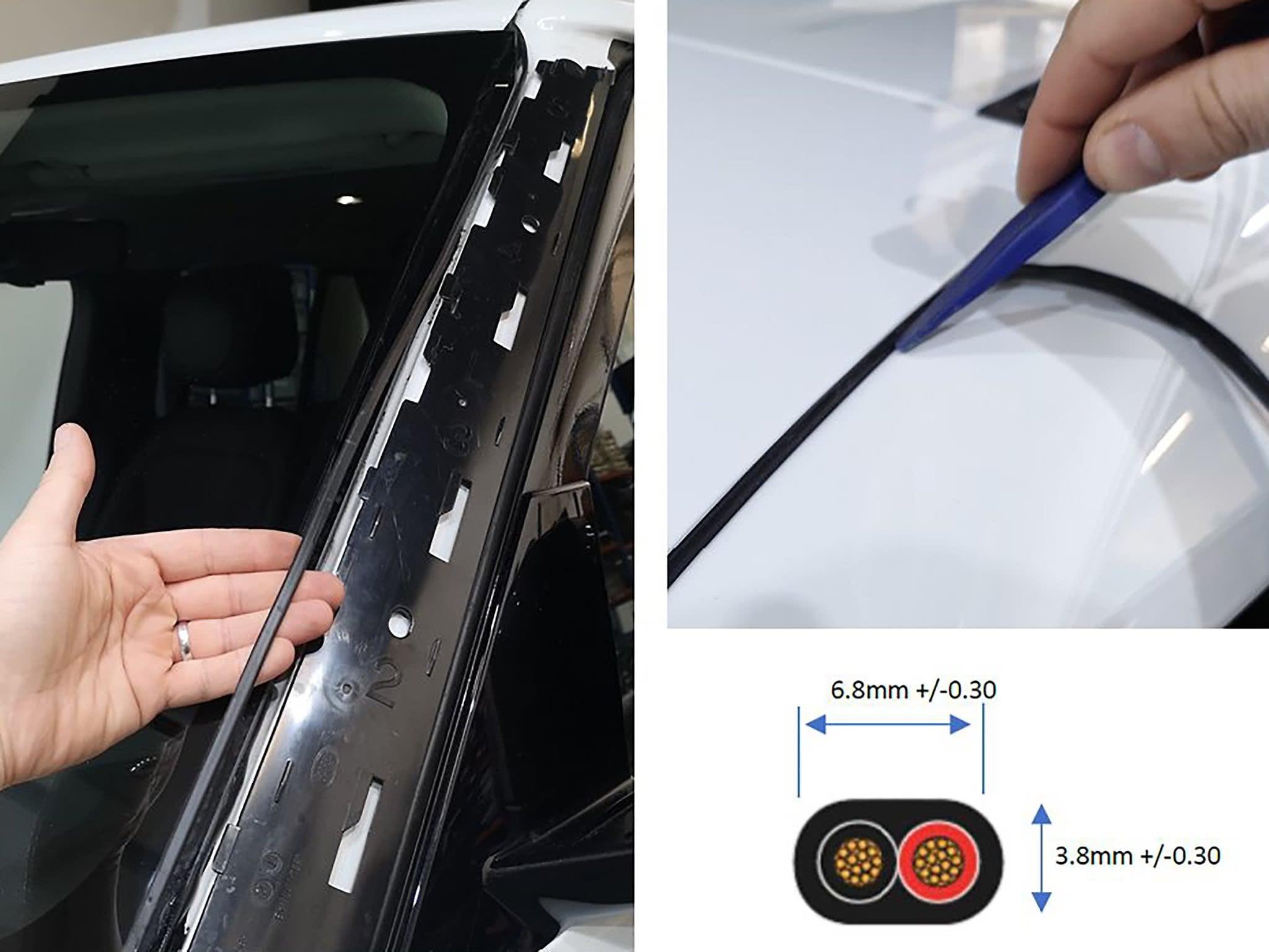 Lazer 3 m kabelförlängningssats (låg effekt) – närbild detaljer | Lazer