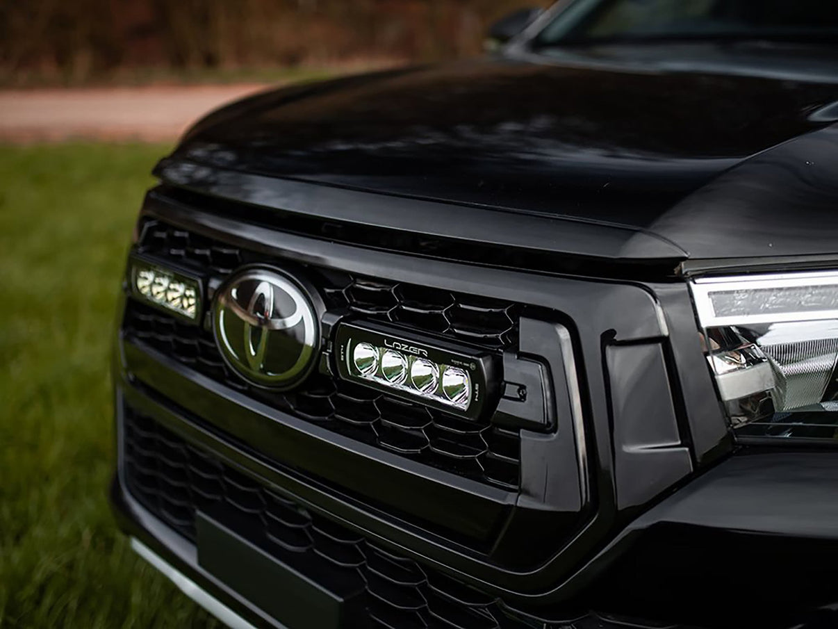 Lazer Led rampesæt Toyota Hilux Inv. X 2018+ 2x ST4 Evo. – produktbillede forfra | Laser