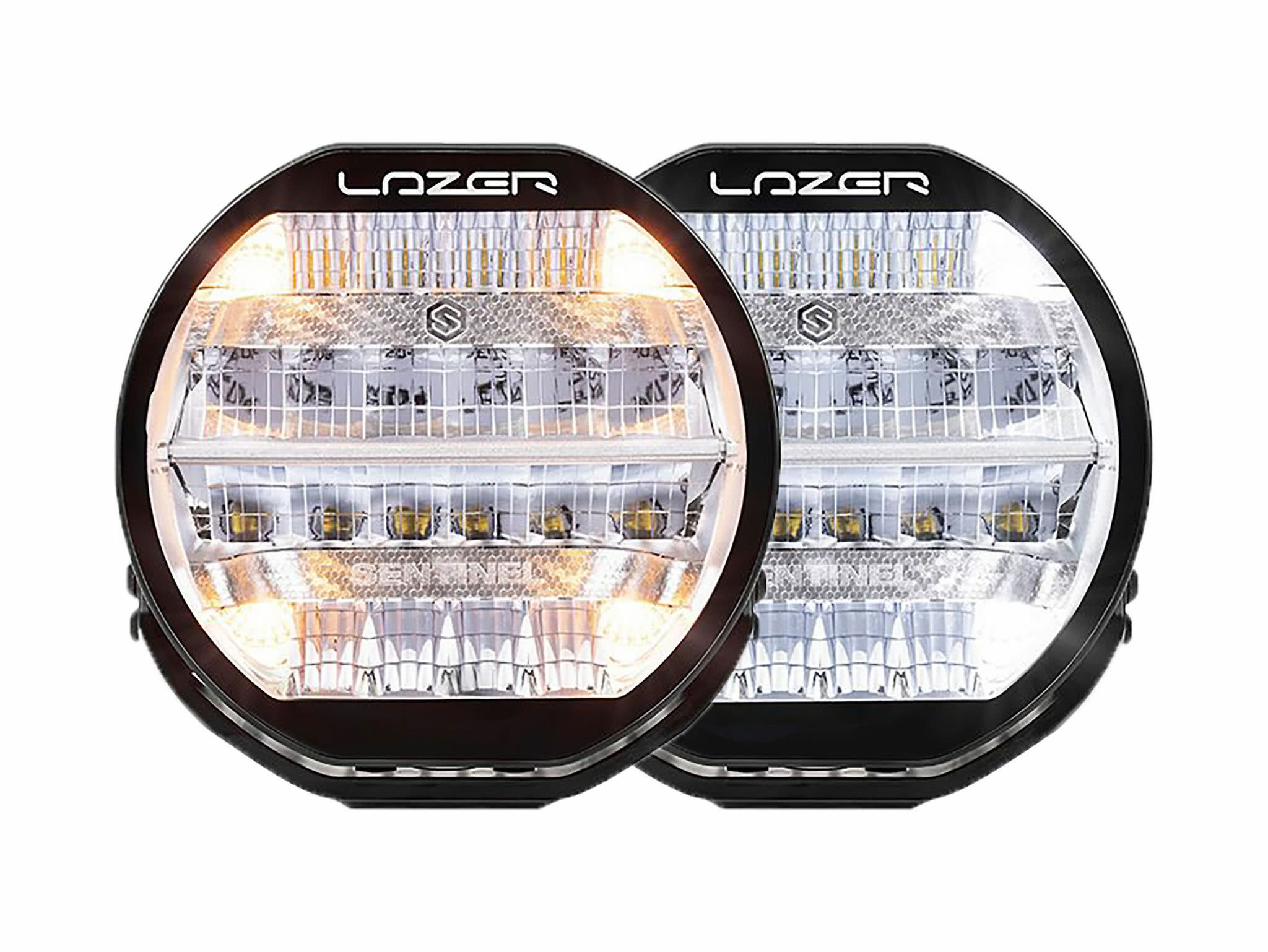Lazer Sentinel Std LED-hjælpelys 9" krom - produkt set fra siden | Lazer