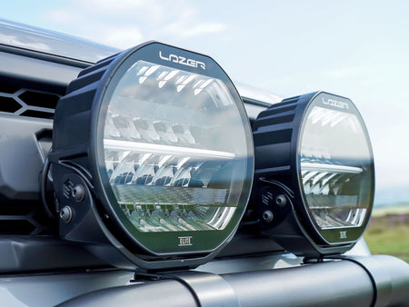 Lazer Sentinel Elite LED ekstra lys 9" sort positionslys - produktbillede forfra | Lazer