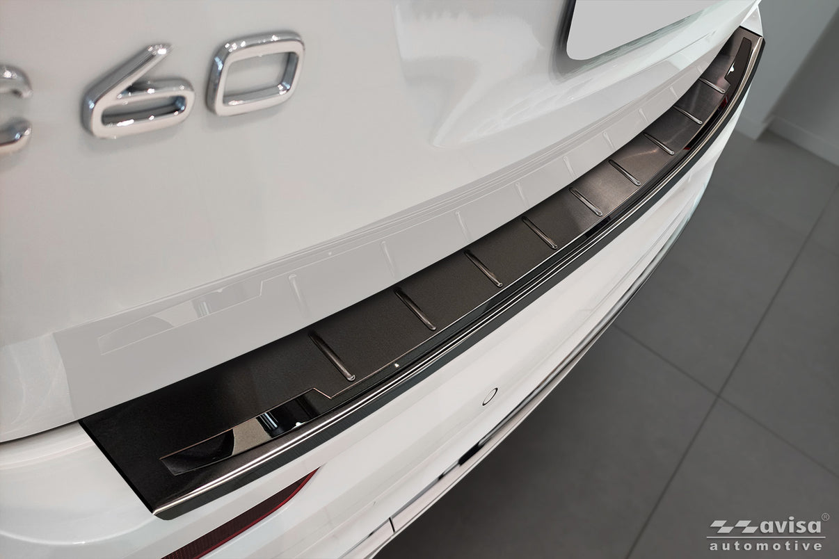 Lastskydd Shadow Premium Volvo XC60 II/ XC60 II R-Design 2017+facelift 2021, facelift 2021–2025, facelift 2025… – Svart / Spegelblank svart – detaljbild 3