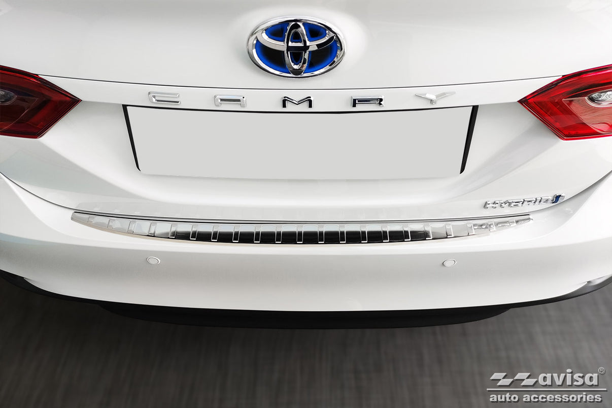 Lastskydd Toyota Camry IX/ Hybrid 2017–2021, facelift 2021–2024, Toyota Camry X/ Hybrid (XV80) 2024+ – Silver satin – detaljbild 3