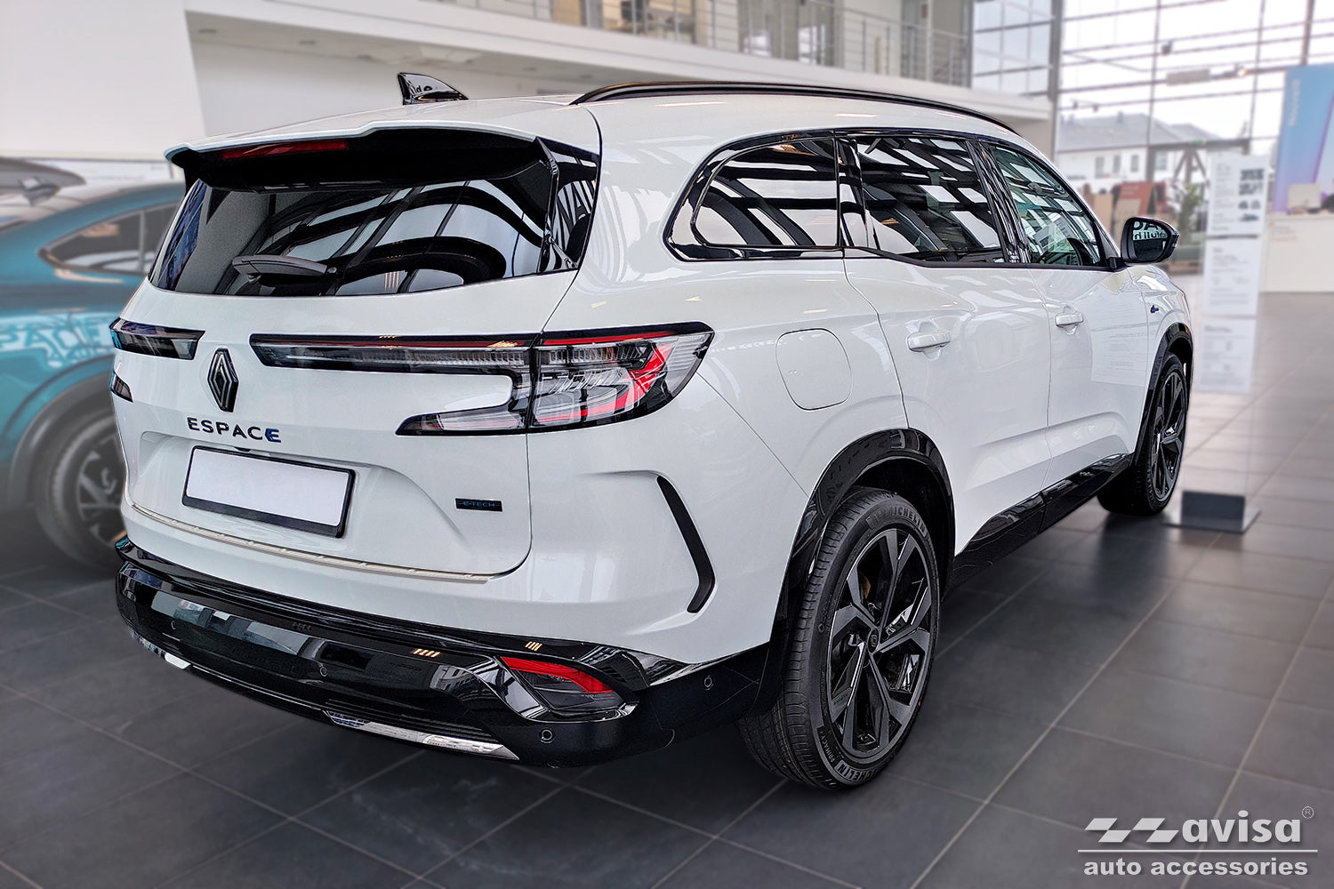 Lastskydd Renault Espace VI E-Tech Full Hybrid 2023+ – Silver satin – detaljbild 2