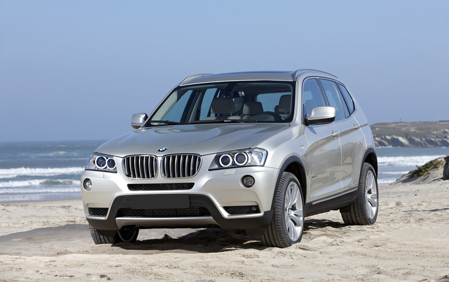 Lastskydd BMW X3 F25/ M-sport 2010–2014 – Svart – detaljbild 3