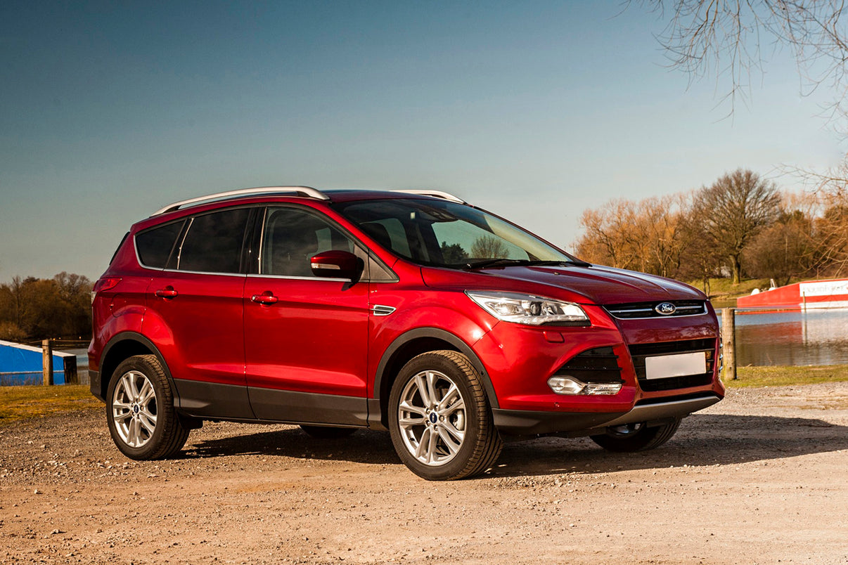 Lastskydd Ford Kuga II/ Ford Kuga II Vignale 2012–2016, facelift 2016–2019 – Silver satin – detaljbild 3
