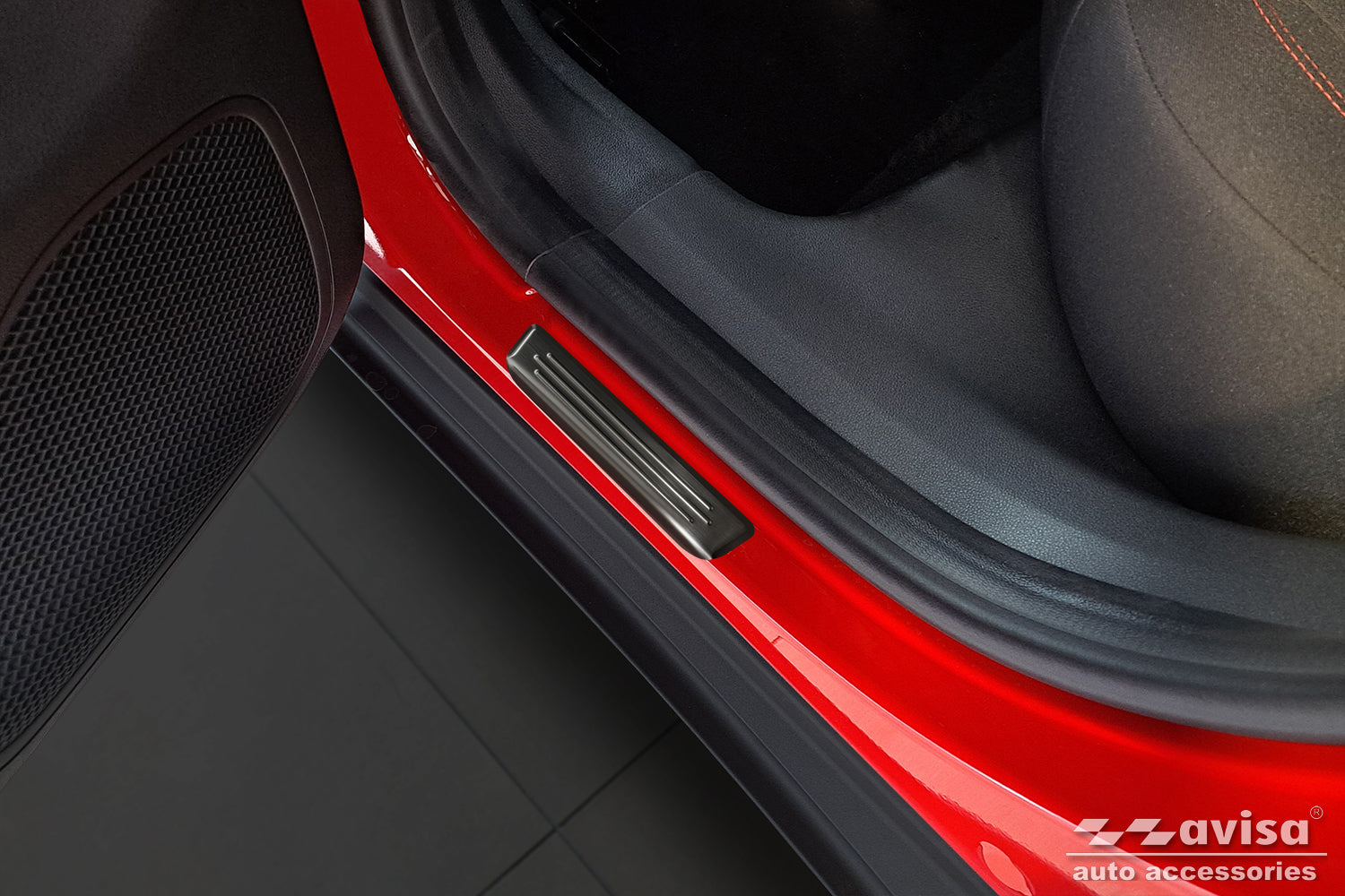 Tröskelskydd Lines Fiat 600 2023+ – Svart – detaljbild 2