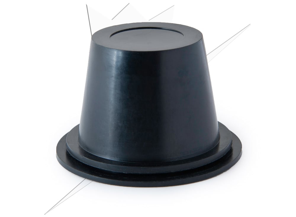 Gummilock 50x44mm – produktvy från sidan | Carlevel